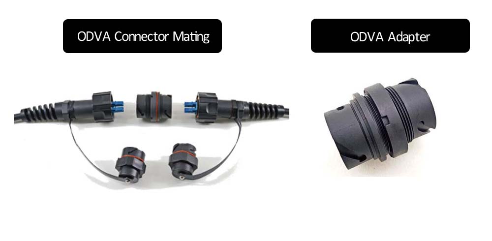 ftta dual lc waterproof fiber optic patch cord with odva connector for 5g outdoor antenna