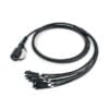 ftta ip68 waterproof single mode mpo to lc patch cord 12 fiber with odva connector