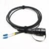 ftta dual lc waterproof fiber optic patch cord with odva connector for 5g outdoor antenna