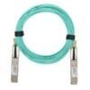 osfp 100g aoc cable, multimode fiber om3 10m, aqua
