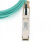 osfp 100g aoc cable, multimode fiber om3 10m, aqua
