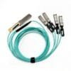 850nm 40g qsfp+ aoc to 4 x 10g sfp+ active optical cable, sr 5m 8 cores