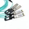 850nm 40g qsfp+ aoc to 4 x 10g sfp+ active optical cable, sr 5m 8 cores