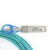 25g sfp28 to sfp28 active optical cable 2 core 50/125 om3 mm 3.0mm lszh, aqua 7 m, 25gbps transition rate