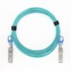 25g sfp28 to sfp28 active optical cable 2 core 50/125 om3 mm 3.0mm lszh, aqua 7 m, 25gbps transition rate