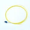 lc upc single mode fiber optic pigtail, 0.9mm yellow jacket for high speed telecom ftth applications
