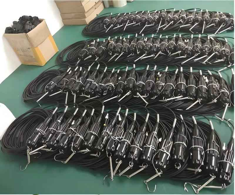 yg aviation connector to fc/upc 2 cores fiber optic patch cord, flexible dual core connectivity solution