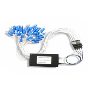 100g awg module 40ch sc upc, 4 fanout ktis, sc/upc connectors, white 1.5 meter 0.9mm