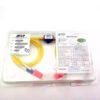 afop fiber optic attenuator lc duplex connectors, 1290nm ~1610nm, 2mm with lszh yellow cable 1 meter