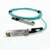 25g sfp28 to sfp28 aoc cable, short reach 5m transmission, om3 300 aqua 850nm with black pulling