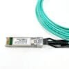 25gbase sfp28 to sfp28 active optical cable 2 core 50/125 om3 mm 3.0mm lszh, aqua 10 mts