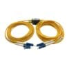 afop fiber optic attenuator lc duplex connectors, 1290nm ~1610nm, 2mm with lszh yellow cable 1 meter