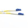 afop fiber optic attenuator lc duplex connectors, 1290nm ~1610nm, 2mm with lszh yellow cable 1 meter
