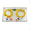 afop fiber optic attenuator lc duplex connectors, 1290nm ~1610nm, 2mm with lszh yellow cable 1 meter