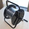 portable lightweight plastic cable reel with pre terminated connectors for wireless networks