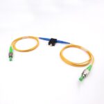 mems variable optical attenuator fc/apc, green, sm 1290nm 1625nm, simplex