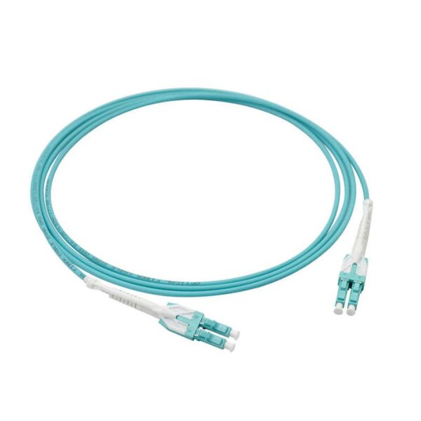 2 cores lc to lc patc hcord single mode g.657a2 lszh 1.5 m, dual lc with uniboot and long pull strip