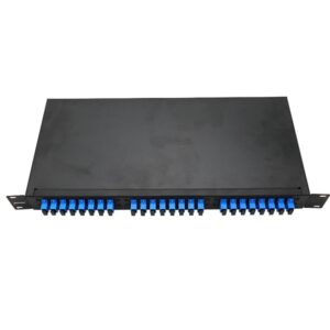 rack mount fiber patch panel, odf sc 24 cores, 1u metal housing, for data centers