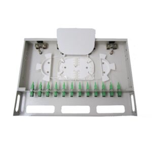 gprf rack mount fiber patch panel 12 port sc/apc, 1u 19", 0.9mm sm, 70db rl