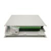 white sc apc fiber patch panel 2u 48 port, high density, rack mountable