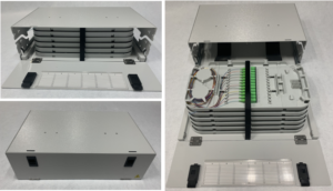 3u odf chassis for 1×8 lgx module, 96 core, sc/lc compatible, metal rackmount
