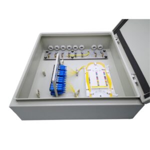 gp05b 48 high density fiber panel wall mount with management tray, 48 ports, tool less