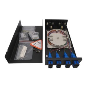 8 port sc/upc wall mount fiber patch panel wtb l08sc upc, 1u rack compatible, 19" standard, with cable management