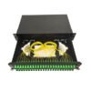 48 port sc apc fiber patch panel, 1u rack mount, 0.9mm ceramic sleeves, upc to apc conversion