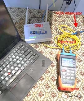 figure 2 onu weak light test at site