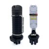 dome type optic splice closure 144 cores max splicing, 522*185mm, 1 oval+4 round, wall mount, self locking clamp