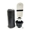 pole mount ip68 144 cores fiber splice enclosure ,1oval+4 round ports, heat shrink, dome closure, pp black outdoor use