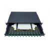 12 port lc drawer fiber optic patch panel 24/48 core, metal housing, 1u rackmount