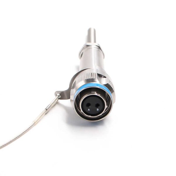 12 cores j599 to j599 field pigtail patch cord types, metal aviation metal connectors, wateproof, g652 singlemode fiber, tpu black 100 meter 3.0mm