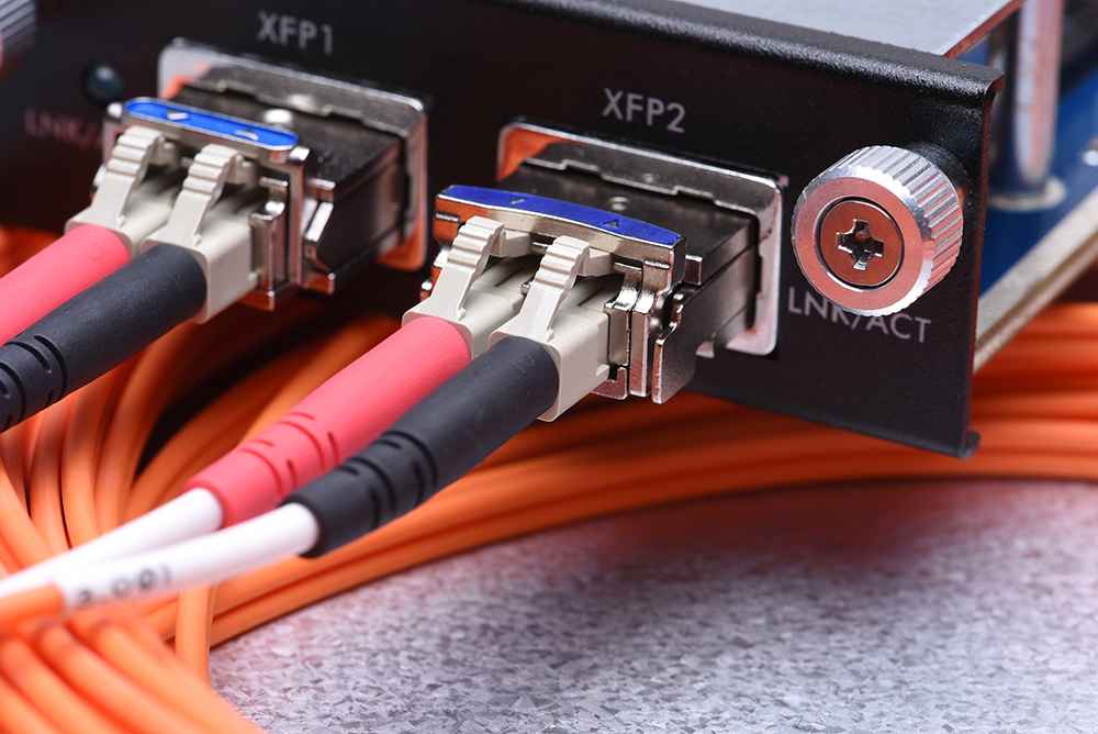 lc duplex connectors in data center