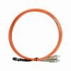 sc to mtrj multimode fiber patch cable, om1 61.5/125um, 2 cores g.651 fiber, orange lszh