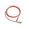 sc to mtrj multimode fiber patch cable, om1 61.5/125um, 2 cores g.651 fiber, orange lszh