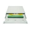 gpsr 1u 24 port sc apc patch panel fiber, white, 0.9mm adapters, 19" rack mount