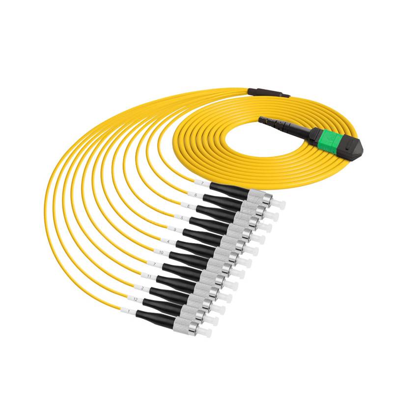 12 cores fc to mpo breakout cable