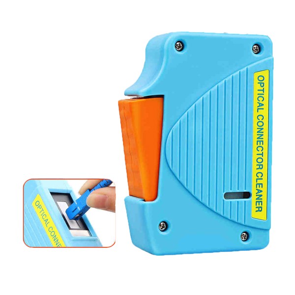 optical fiber cleaner cassette box, 200+ cleans, for sc/lc/fc connectors, lint free, iso class 5 certified, lab & field use