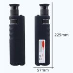 handheld fiber optic microscope, 400x magnification, for sc/lc/fc/st connectors, with 0.1μm detection, portable