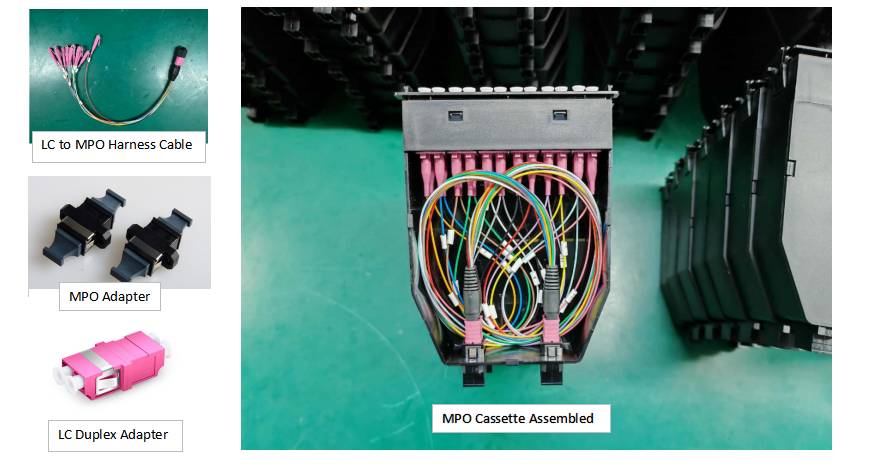 mpo cassette structure