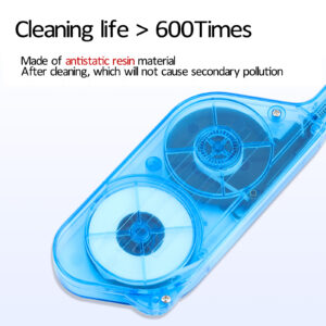 mpo/mtp fiber optic cleaner pen 1000+ cleans, static free, for 12/24/32 fiber connectors, data center grade tool