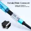 mpo/mtp fiber optic cleaner pen 1000+ cleans, static free, for 12/24/32 fiber connectors, data center grade tool