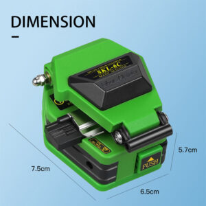 skl 6c fiber optic cleaver, 0 45° angle adjustable, for 250 900μm fibers, 50,000+ cuts, with diamond blade