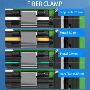 skl 6c fiber optic cleaver, 0 45° angle adjustable, for 250 900μm fibers, 50,000+ cuts, with diamond blade