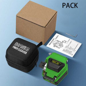 skl 6c fiber optic cleaver, 0 45° angle adjustable, for 250 900μm fibers, 50,000+ cuts, with diamond blade