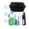 fiber optic cleaning set (10 piece kit), for sc/lc/fc/st connectors, 0.3μm precision, lint free wipes & sticks