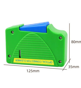 optical fiber cleaner cassette box, 200+ cleans, for sc/lc/fc connectors, lint free, iso class 5 certified, lab & field use