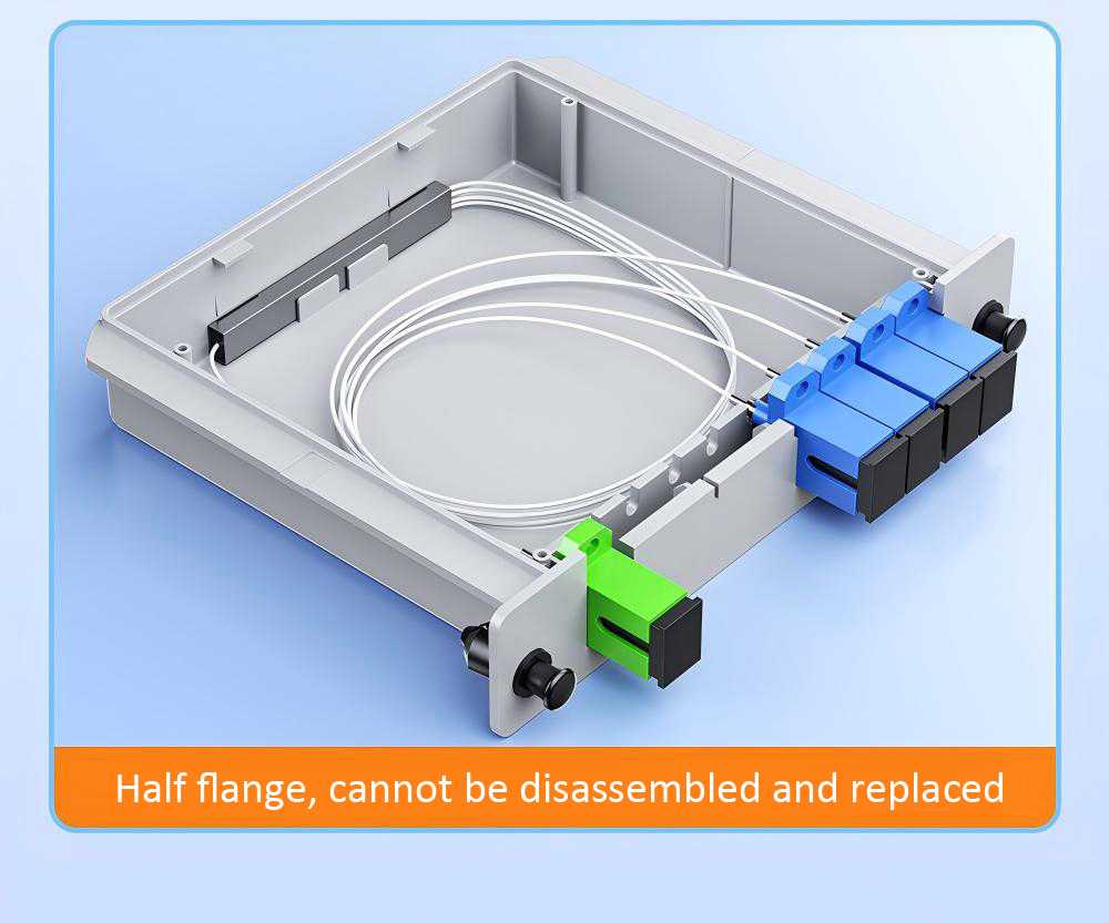 plc splitter 1x4 sc apc, module size: 130*100*25mm, low insertion loss <7.5db, 10pcs/box