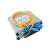 1:17 lgx box plc splitter, input pigtail sc upc 1.5m 2mm yellow, output sc upc couplers, output channel 1:70%, channel 2 17:30%
